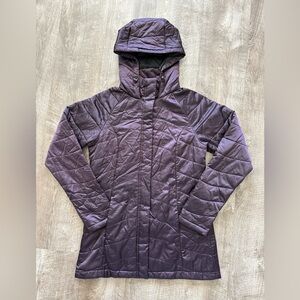 The North Face Women’s Quilted Purple Hooded Jacket Parka Size Small